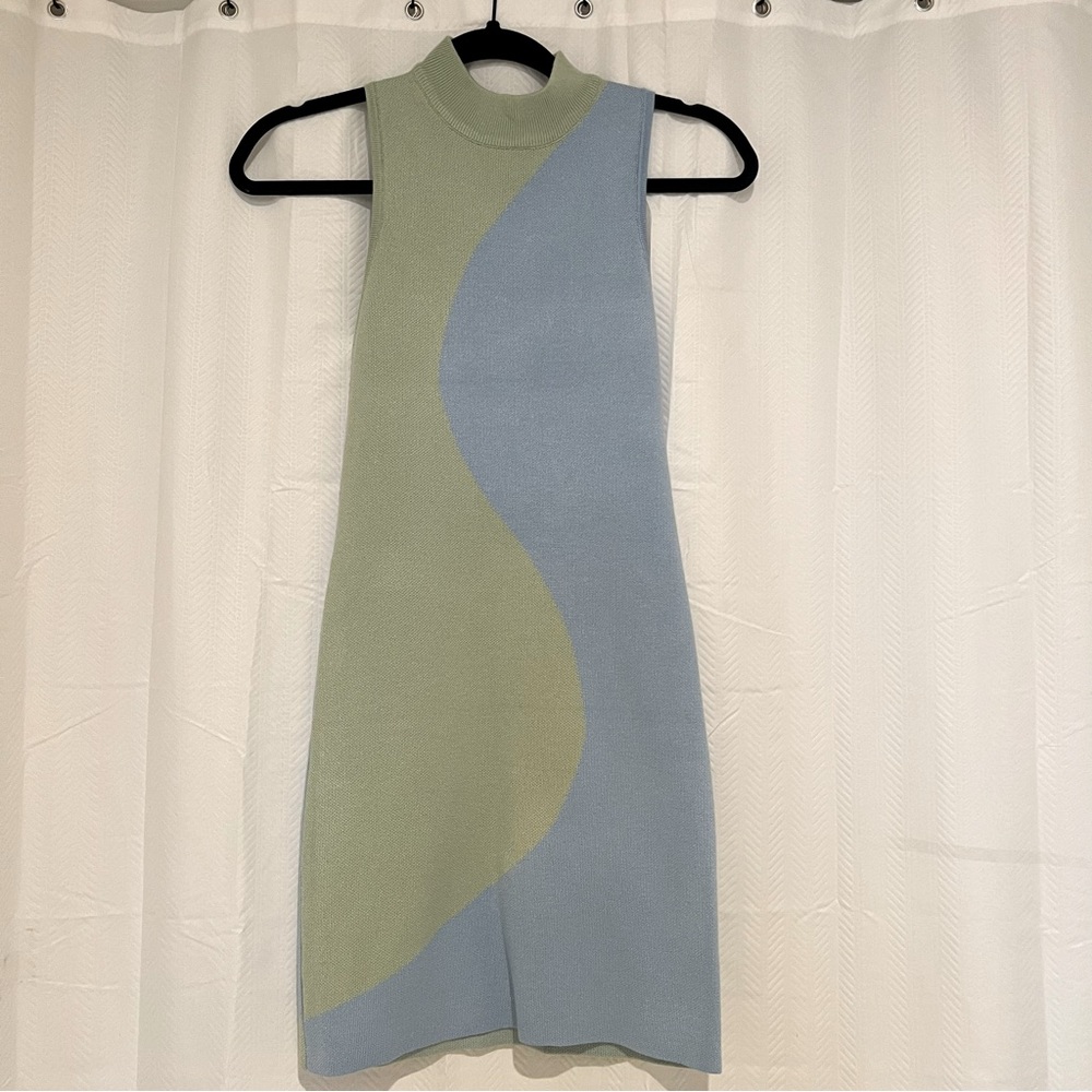 verge girl mock neck knit dress